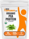 BulkSupplements.com Orgaaniline hernevalgu pulber - taimepõhine & veganvalgu pulber - maitsestamata & gluteenivaba, 30 g serveerimise kohta, 500 g (1,1 naela) (pakk 1)