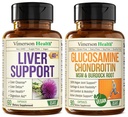 Maksa puhastamine Detox & remont Piimaohaka täiendus & Vegan Glükosamiin Kondroitiin MSM ühine tugilisa