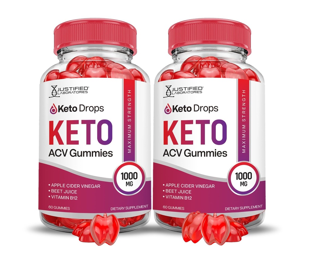 Põhjendatud Laboratories (2 Pack Keto tilka Keto ACV Gummies Advanced Formula 1000MG) Valmistatud granaatõunapeedimahlaga Powder B12 Vegan Non GMO 120 Gummys