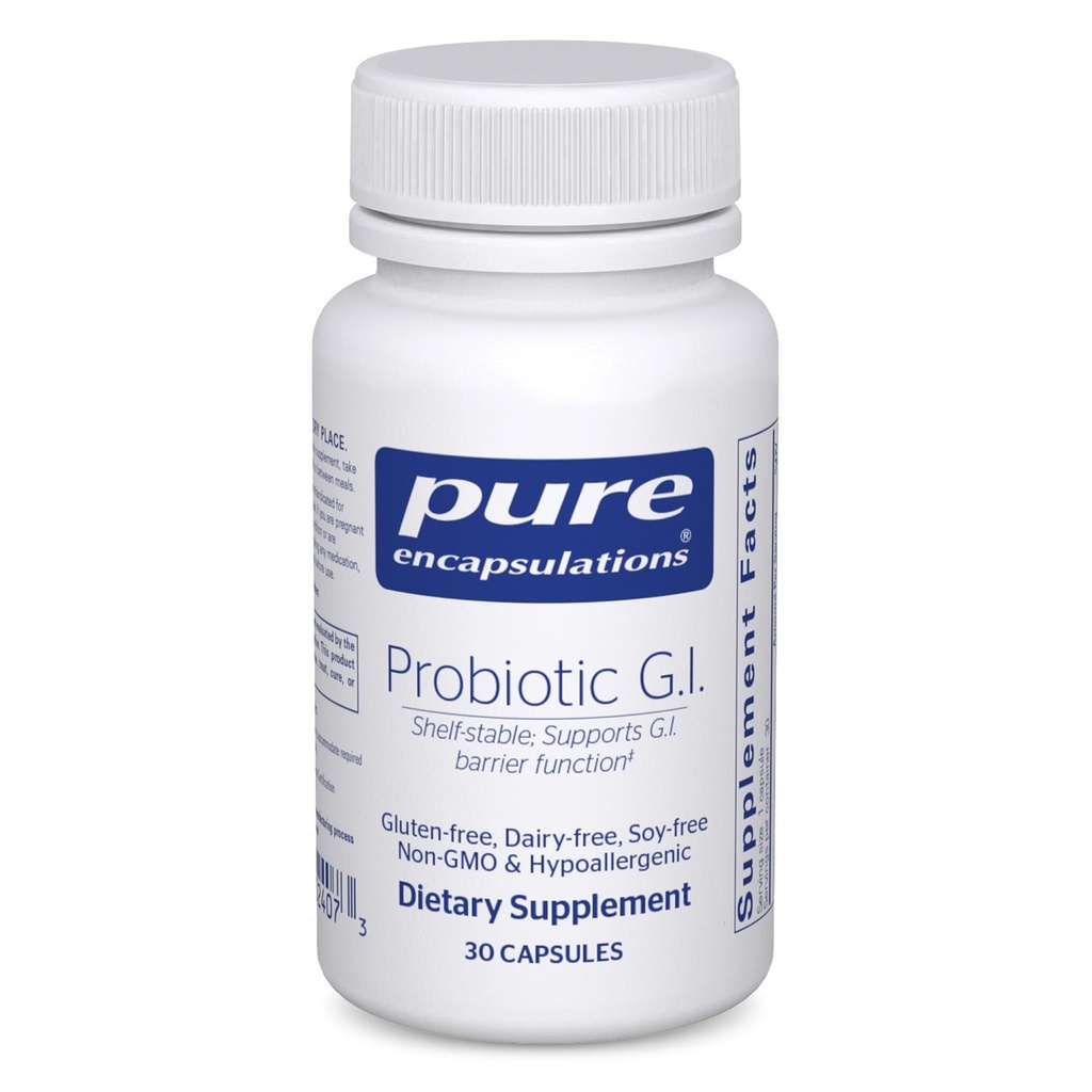 Puhas kapseldamine Probiootikum G.I. - riiulil stabiilne probiootikum soolestiku tervise ja seedetrakti toetuseks - Lactobacillus & Bifidobacterium - 30 kapslit