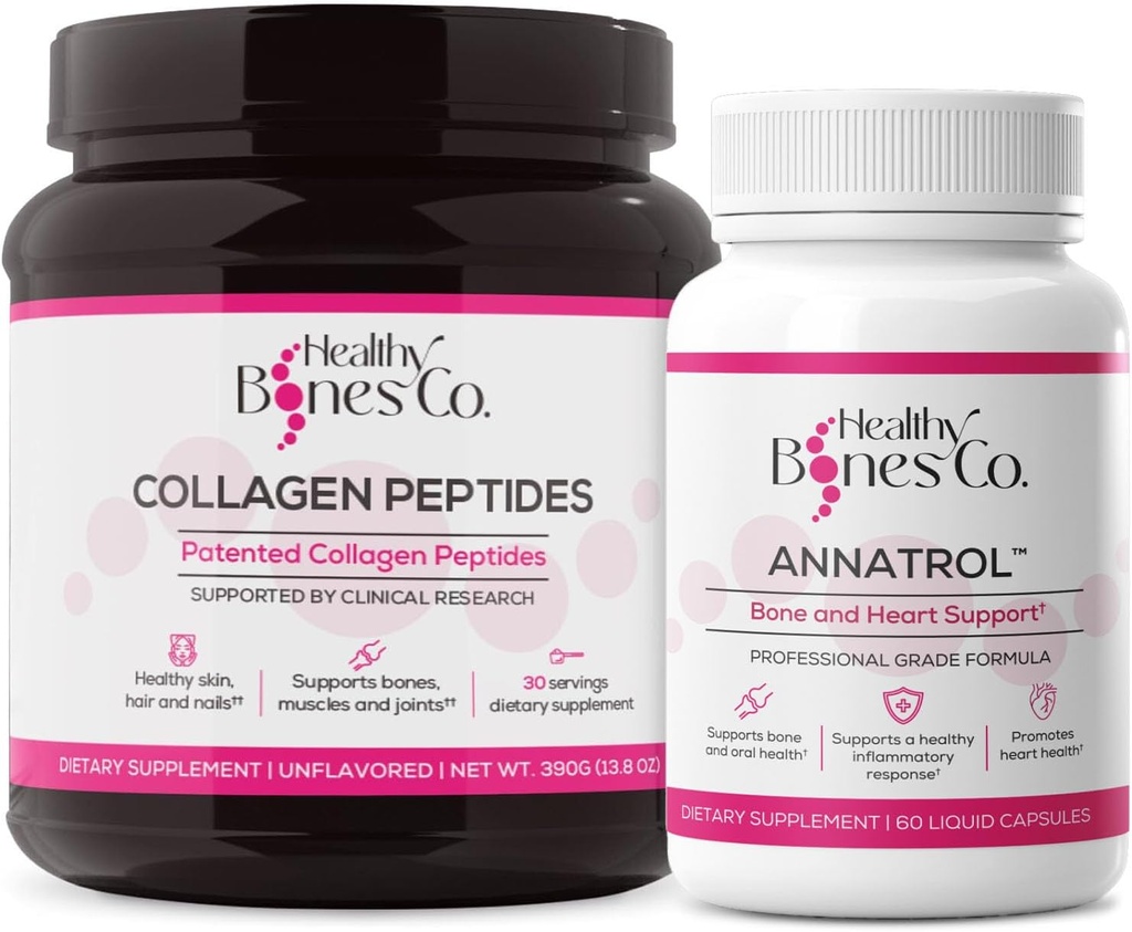 Annatrol luu tugi & FORTIBONE kollageenpeptiidid w/FORTIGEL, VERISOL - Täielik luu, liiges, nahk, juuksed, küüned ja ainevahetuse tugi | 1 kuu pakkumine (Tub, 390 g)