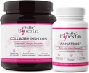 Annatrol luu tugi & FORTIBONE kollageenpeptiidid w/FORTIGEL, VERISOL - Täielik luu, liiges, nahk, juuksed, küüned ja ainevahetuse tugi | 1 kuu pakkumine (Tub, 390 g)