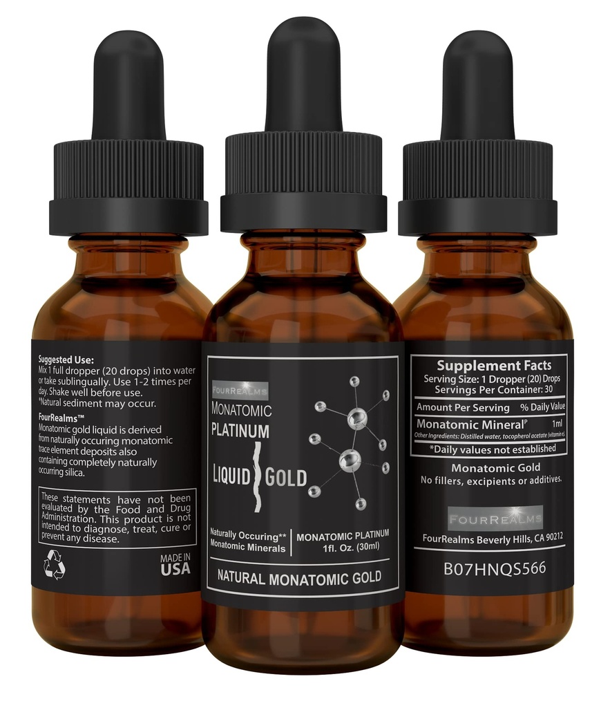 Monoatoomiline ORMUS - monoatomiline plaatina, monoatomiline orme 1oz