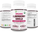 Max Tugevus USDA orgaaniline must leedrimarjas, mustsõstra ekstrakt ja Echinacea | 3 in 1 Looduslik immuunsus ja C-vitamiin | Suhkruvaba, vegan-sõbralik | Homöopaatiline ravim | 60 krahv