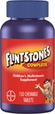 Flintstones näritavad lapsed Vitamiinid, täielik multivitamiin lastele ja väikelastele raua, kaltsiumi, C-vitamiini, D-vitamiini ja rohkem, 150ct