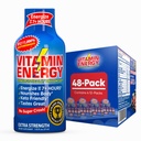 Vitamiin Energia B12 11 000% Extra Tugevus Energia Shot Açaí Granaatõuna 48 Pack, 260mg looduslik kofeiin, B12 & B6, Nootroopne fookus, Vitality, nullsuhkrut, Gluteenivaba, Vegan, Kosher, 1,93 fl oz