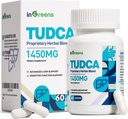 1450MG TUDCA Maksalisand, sapisoolad Maksatoetuslisa kompleks, Maksa tervis Maksa neerude puhastamiseks ja parandamiseks, 60 kapslit
