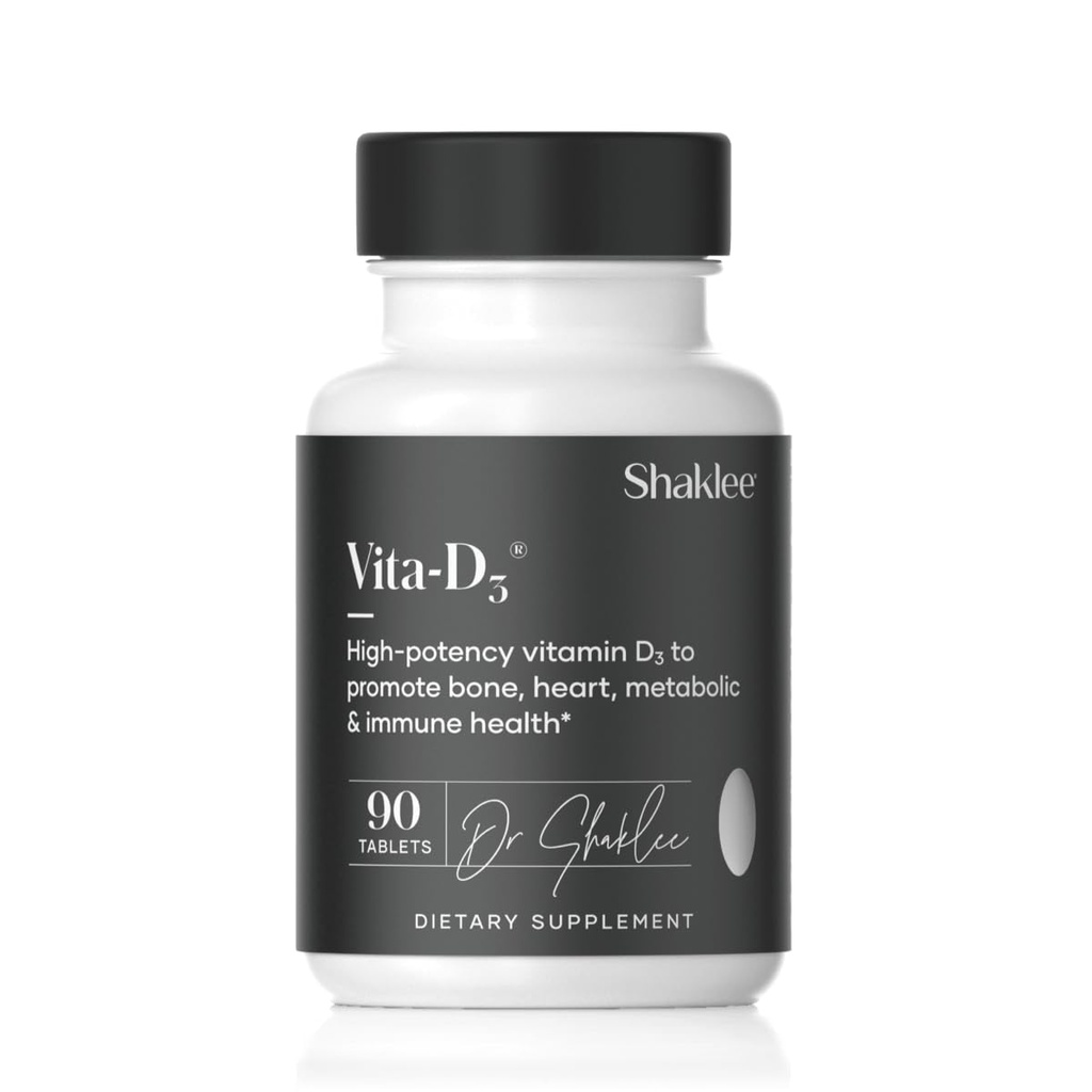 Shaklee - Vita-D3® 2000 RÜ - kõrge tugevusega D3-vitamiin luude, südame ja immuunsüsteemi tervise jaoks | D-vitamiin, kaltsiumi imendumise suurendamine ja üldine heaolu | 1 tablett päevas - 90 tabletti