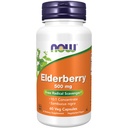 NOW Toidulisandid, leedrimarjas (Sambucus nigra) 500 mg, 10: 1 kontsentraat, 60 Veg kapslit