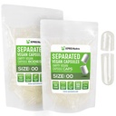 XPRS Nutra Vegan Suurus 00 Eraldatud Kapslid - 100 Loe Selge Premium Tühjad kapslid eraldatud kottides - 00 Pillid Tühi DIY täienduse täitmiseks
