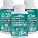 32-in-1 maks Puhasta Detox ja remont piimaohakaga, silümariin, artišoki ekstrakt, peedi pulber - sapipõie lisand aktiivse maksa tervise valemiga - 1426mg (90ct, pakend 3)