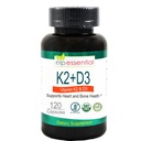 ELP OLULINE K2-vitamiin koos D3-lisandiga luu ja südame tervis, kapslid K2+D3 Vitamiinid 120 kapslit