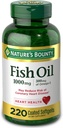 Nature's Bounty Fish Oil 1000 mg kaetud softgels, 220 Count