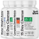 Detox Cleanse Kick Off Weight Management and Extra Colon Cleanser. 4pk veekadu, Bloating, Lame kõht, Puffiness w Apple Siider Äädikas, Senna Leaf, Glucomannan, Chromium, Probiootikum 120 pillid