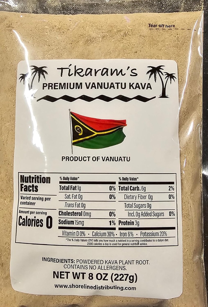 Kava - Premium Vanuatu Kava 1/2 naela (8oz) - Fidži turu hulgimüük