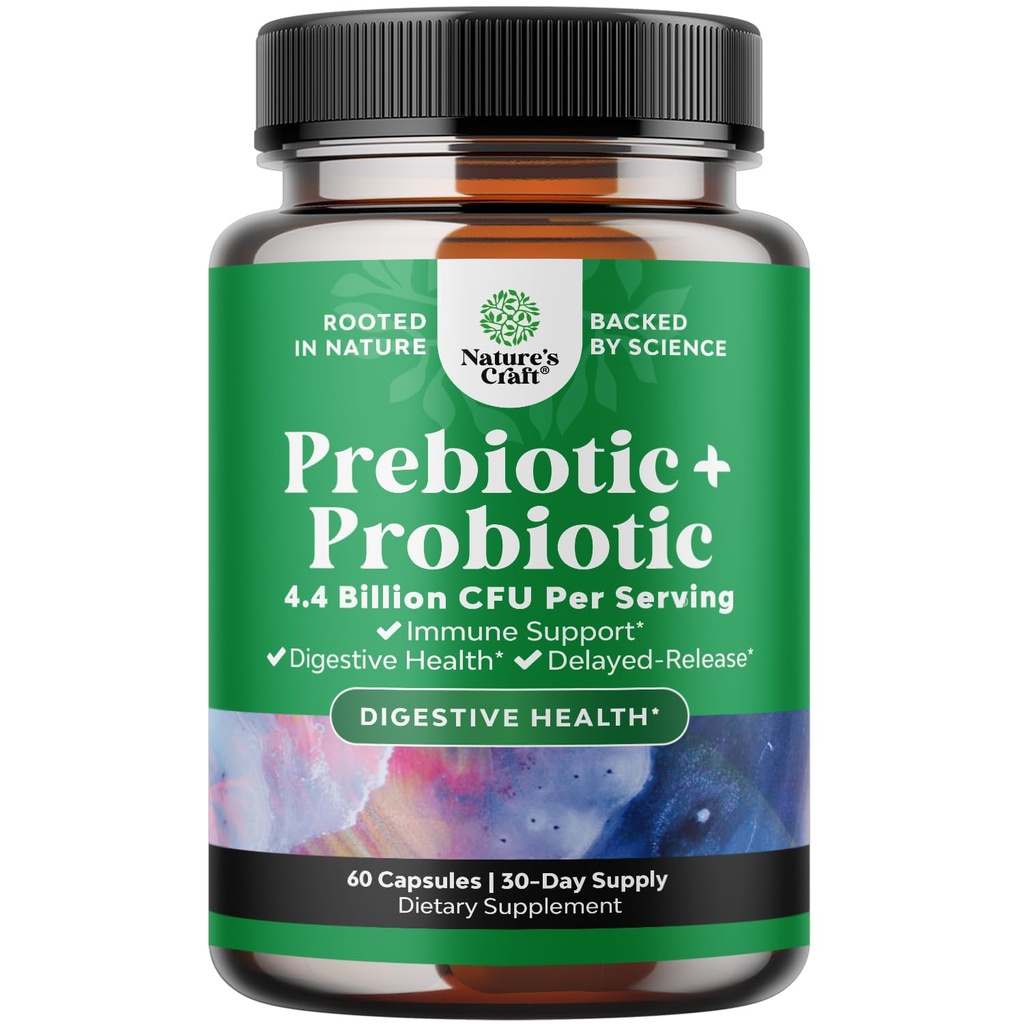Prebiootikumid ja probiootikumid Soolestiku tervise täiendus - Super Potent Seedetrakti Tervis Acidophilus Probiootilised kapslid meeste ja naiste probiootikumid ja prebiootikumid Colon Seedetrakti tugi ja immuunsus