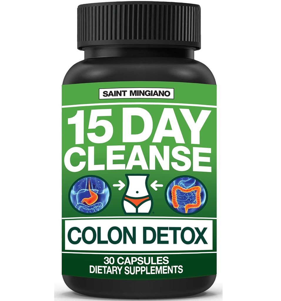 15-päevane puhastamine | Colon Detox loodusliku lahtistava kõhukinnisuse ja puhumise jaoks. 30 pillid Detoxify & Boost Energy | Extra-tugevus Senna Leaf Supplements | Tugev mõned inimesed.