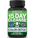 15-päevane puhastamine | Colon Detox loodusliku lahtistava kõhukinnisuse ja puhumise jaoks. 30 pillid Detoxify & Boost Energy | Extra-tugevus Senna Leaf Supplements | Tugev mõned inimesed.