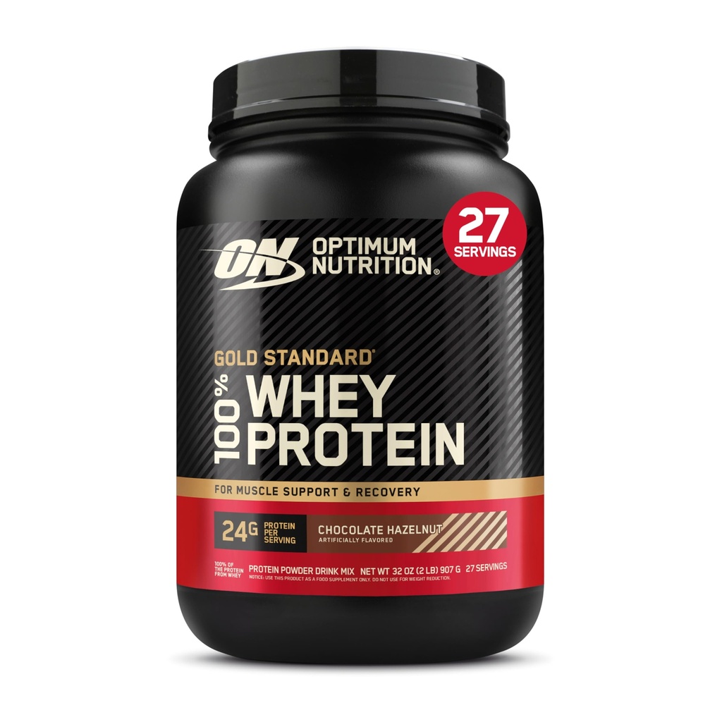 Optimum Nutrition Gold Standard 100% vadakuvalgu pulber, šokolaad Sarapuupähklid, 2 naela (pakendamine võib varieeruda)