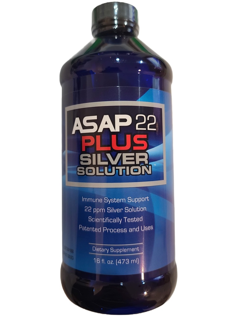 American Biotech Labs - ASAP 22 Plus Silver Solution - Immuunsüsteemi tugi, 22 ppm Silver Solution Dietary Supplement - (16 oz)
