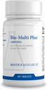 Biotics Research Bio Multi Plus rauavaba multivitamiin, kelaatsed mineraalid, rauavabad, emulgeeritud rasva lahustuvad vitamiinid, kõrged antioksüdandid, SOD, katalaas 90 tabletti