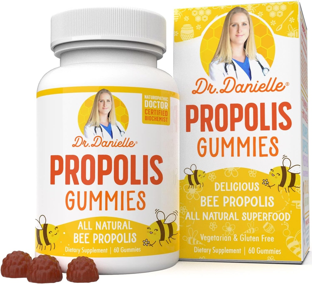 Propolis Gummies Dr Danielle, Parim Propolis Gummy Supplement, 500mg
