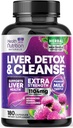 Õrn maks Puhasta Detox & Remont valem - Advanced Maksatoetus täiendus Silymarin Piimaohakas, Dandelion Juur, Artichoke Extract, Kurkum, Koliin & Beetroot - 180 Veggie kapslid