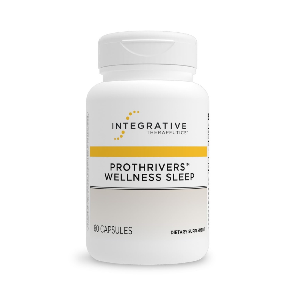 Integreeriv ravi ProThrivers Wellness Sleep - Unetoetus täiskasvanutele * - Melatoniini ja magneesiumi tugi - Vegan, Gluteenivaba ja piimavaba - 60 kapslit (60 serveerimist)