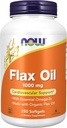 NOW Foods Supplements, Linaõli 1000 mg valmistatud orgaanilise linaõli, südame-veresoonkonna tugi *, 250 Softgels