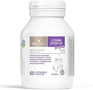 2 Seadke Bio Island Lysine samm noortele 60 närimistabletti (Austraalia import)