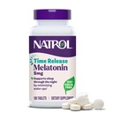 Natrol melatoniin 5 mg aja vabastamist, toidulisand, et minimeerida ärkvelolekut, öine uneabi, 100 tabletti, kuni 100 päeva pakkumine