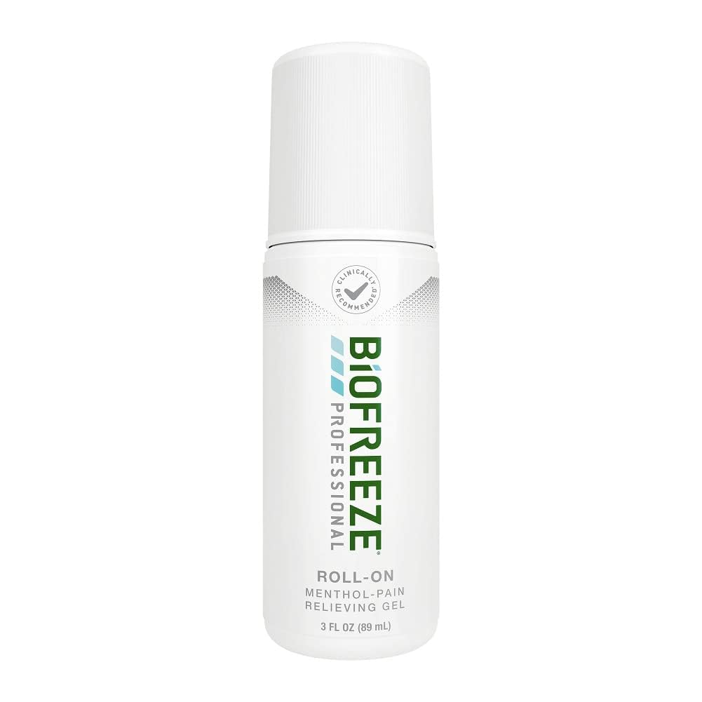 Biofreeze Professional Pain Relief Roll On, Põlve & Alam Seljavalu Relief, Artriit Valu Relief, Kaelavalu Relief, Jahutamine Liigesevalu Relief, Roll-On Mentool Gel 3 Fl Oz