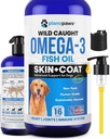 Omega 3 kalaõli koertele - parem kui lõheõli koertele - koera kalaõli lisand - vähendage kukkumist ja sügelemist - toetab liigeseid, aju, südame tervist - koera nahka ja mantlit - kalaõli vedelik
