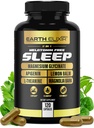 Earth Elixir 4-in-1 Sleep Aid (120 Caps) w/Apigenin 50mg, Magneesium Glycinate 200mg, L Theanine 200mg & Valerian Juur Sleep Aid 300mg | Apigeniini täiendus Sleep | Unepillid