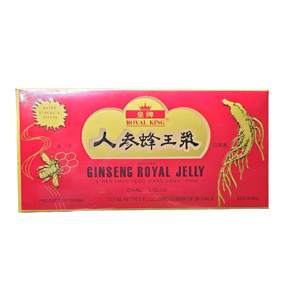 Royal King Deluxe Ginseng Royal Jelly Suukaudne vedelik 60 viaali