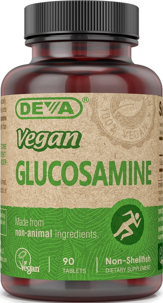 DEVA Vegan Vitamiinid Glükoosamiini tabletid, 90-Count Pudel