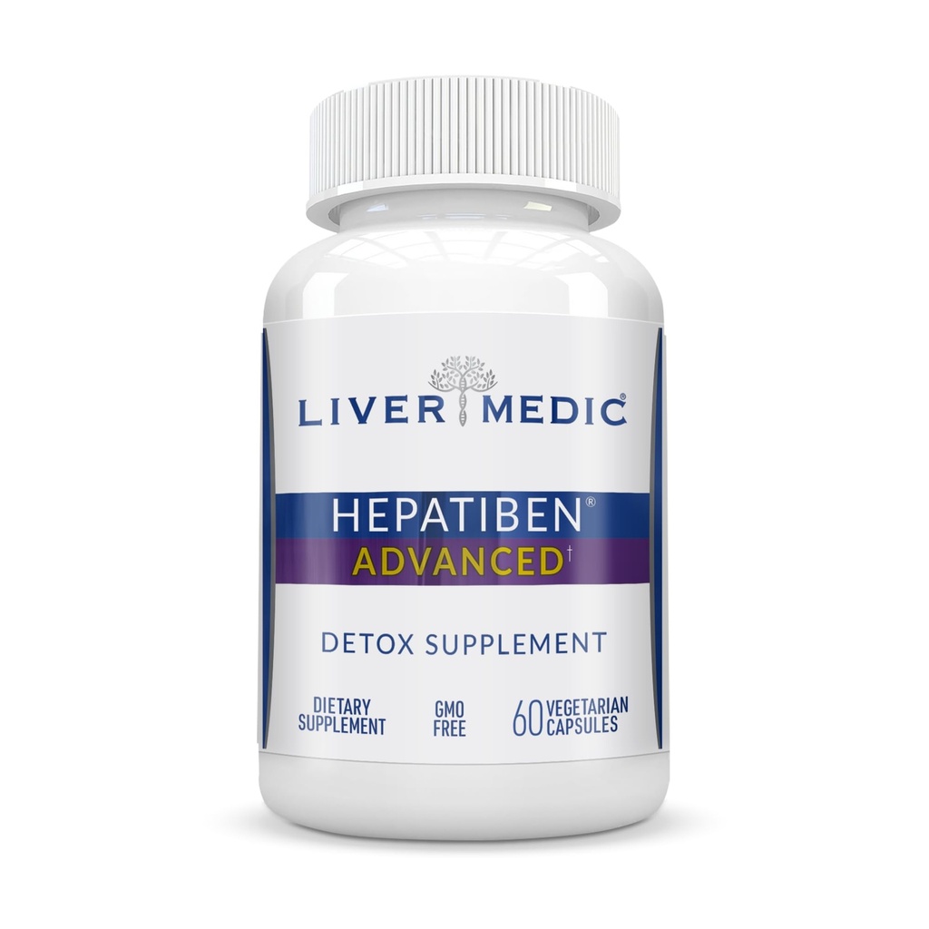 Hepatiben Maksa detox Cleanse, Non-GMO, w/Digestive Repair. Looduslik maksalisand w/piimohakas, silübiin, NAC, koliin, kurkum, berberiin, L-glutatioon 60CT
