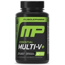 Lihas-Pharm Essentials Multi-V+, Sportlase multivitamiin, täiustatud energia, jõudlus ja immuunsus, igapäevane multivitamiin meestele ja naistele, kellel on mineraalid Plus probiootikumid, 90 tabletti, 30 serveerimist