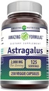 Amazing Formulas Astragalus 2000 mg Per Serving Capsules Supplement | Valmistatud puhtast Astragalus Membranaceus Plant Juur Extract | Non-GMO | Gluteenivaba (250 Count)