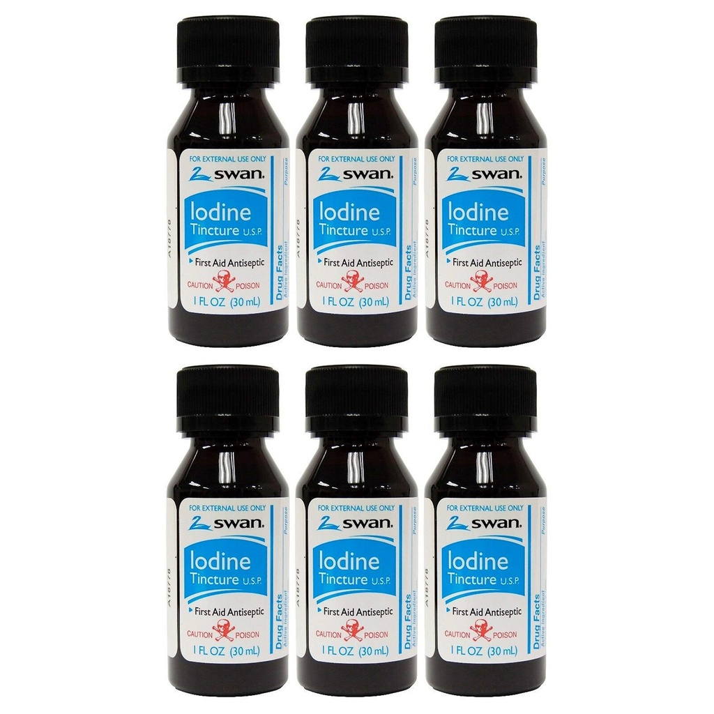 Luigejoodi tinktuur U.S.P. - 1 fl oz (6 Pack)