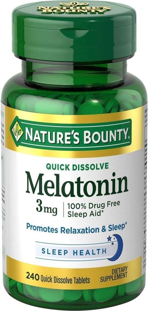 Looduse pearaha melatoniin 3 mg tabletid 240 tabletti (4. pakendis)