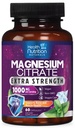 Magneesiumtsitraadi kapslid 1000mg - Maksimaalne imendumine Magneesiumi pulber lihaste, närvide, luude ja südame tervise toetamiseks, kõrge imendumise tsitraadi kompleks, Gluteenivaba, mitte-GMO - 60 kapslit