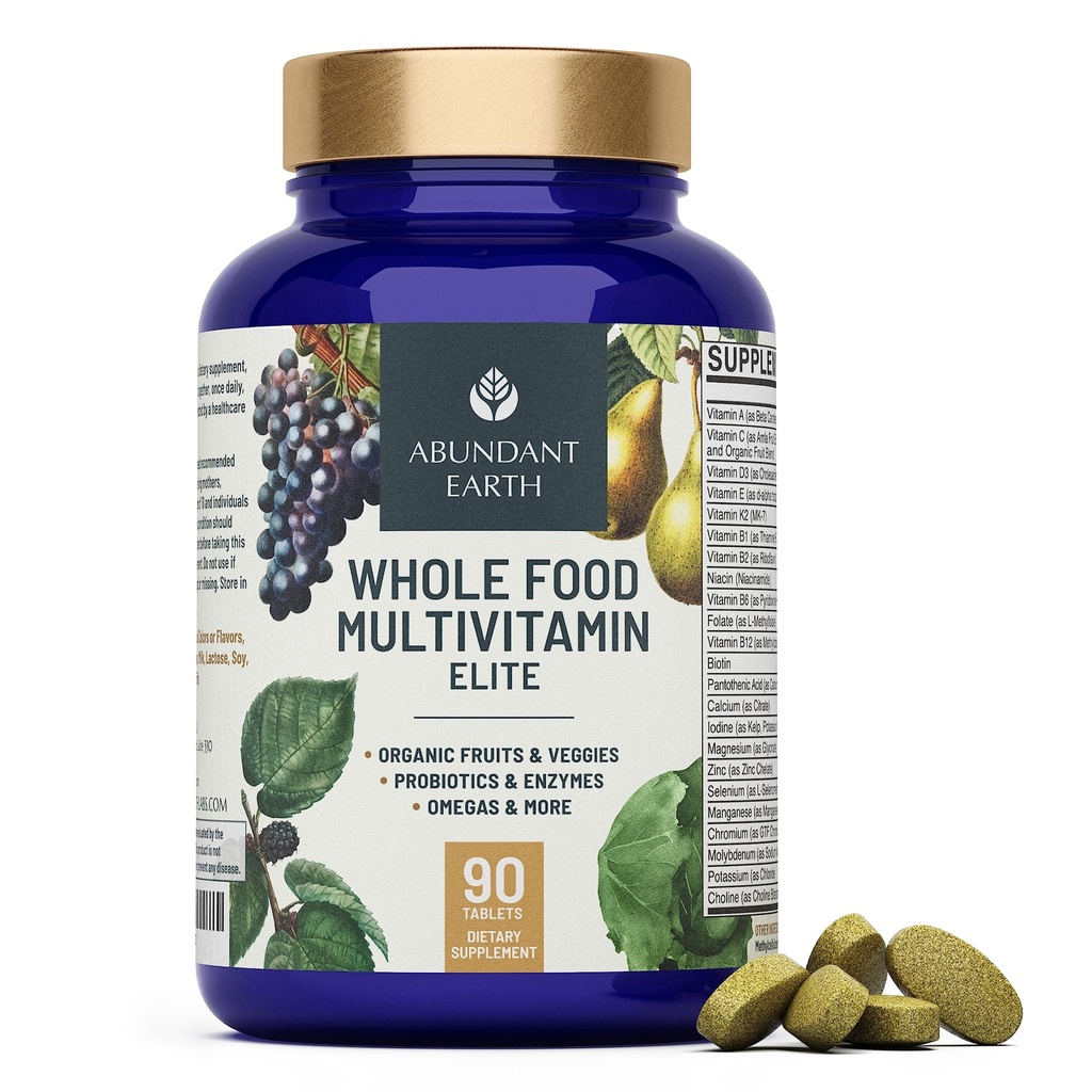 Rikkalik maa Terve toit Multivitamiinid naistele Igapäevased multivitamiinid Meestele Meestele Multivitamiinid + B Kompleks, Probiootiline Multiensüüm, Omegas Orgaanilise Energia Mood Digestion 90ct-2pk