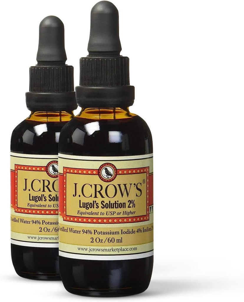J.CROW'S® Lugol's lahus joodi 2% 2 oz (2 Pack)