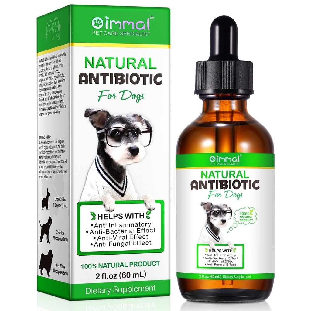 Koerte antibiootikumid, looduslikud antibiootikumid koertele, koerte multivitamiini taimsed toidulisandid 60 ml