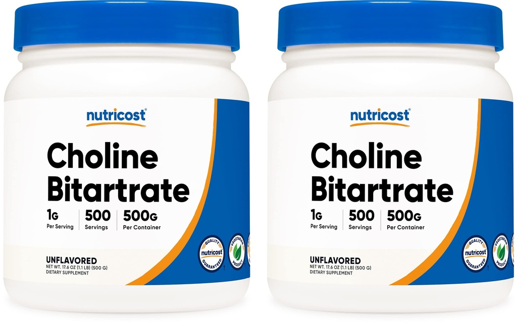 Puhas koliinbitartraat 500G (2 pudelit)