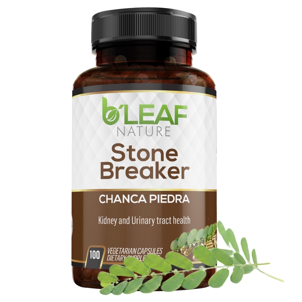 B’Leaf Nature Chanca Piedra Stone Breaker, 100 kapslit, 1000 mg – Traditsiooniline taimsete neerude tugi – Mitte-GMO, vegan, gluteenivaba kuseteede ja maksa heaolu