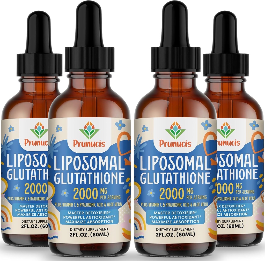 2000MG Liposomal Glutatiooni Vedelik, 98% Absorptsioon, Aktiivvorm L-Glutatiooni Lisand, Vegan Sõbralik, Võimas Antioksüdandi Kompleks Immuunsüsteemile, Vananemine Kaitse, Detox,8 FL.OZ