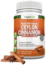 Orgaaniline Ceyloni kaneel 1200 mg | 120 Vegankapslid | True Cinnamomum verum Sri Lankalt | Non-GMO, Third- Party Lab Tested, Low Coumarin, GMP Certified