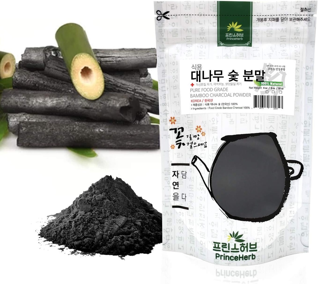 [Medicinal Korea Taimne Pulber] 100% looduslik aktiveeritud Bambus Süsi Powder / 숯 가루 (8 oz)